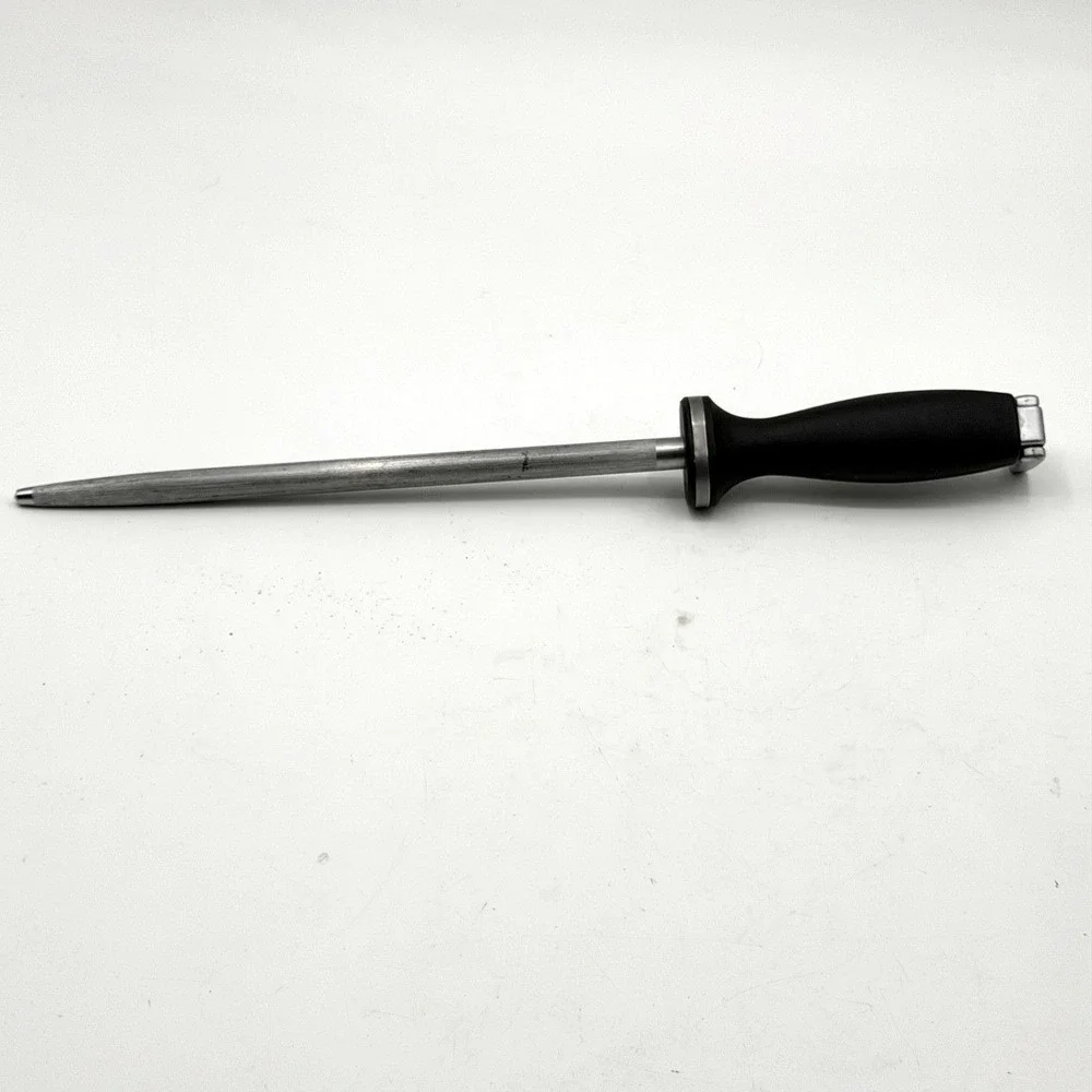 Zwilling J.A. Henckels 10 Inch Honing Steel Sharpening Rod Germany Black